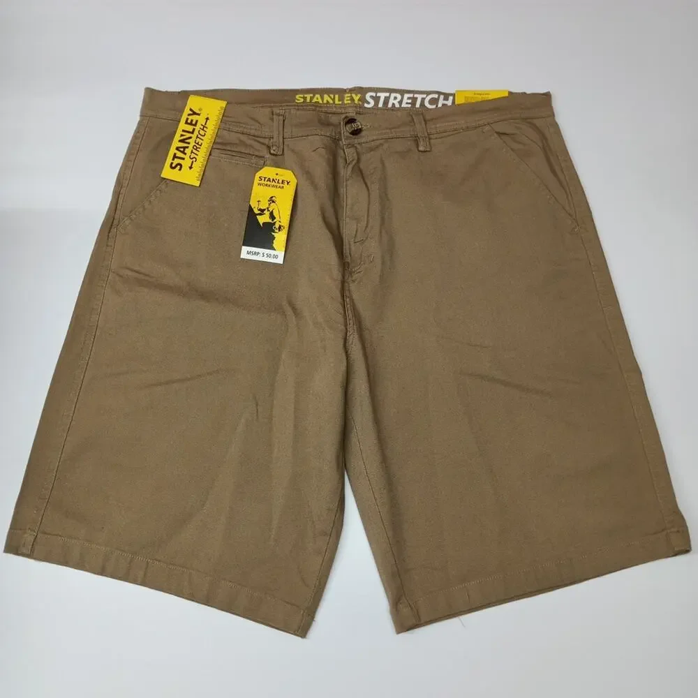 Stanley Work Shorts Men's 42 Khaki Casual Outdoors Stretch